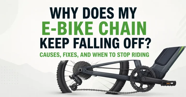 why does my ebike chain keep falling off