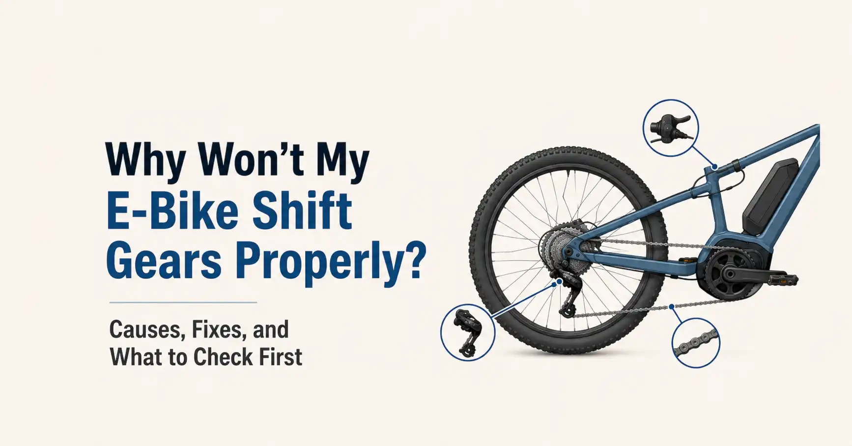 why won't my ebike shift properly