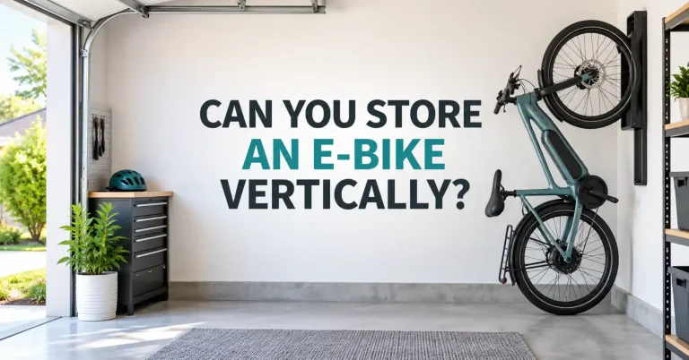 can you store an ebike vertically