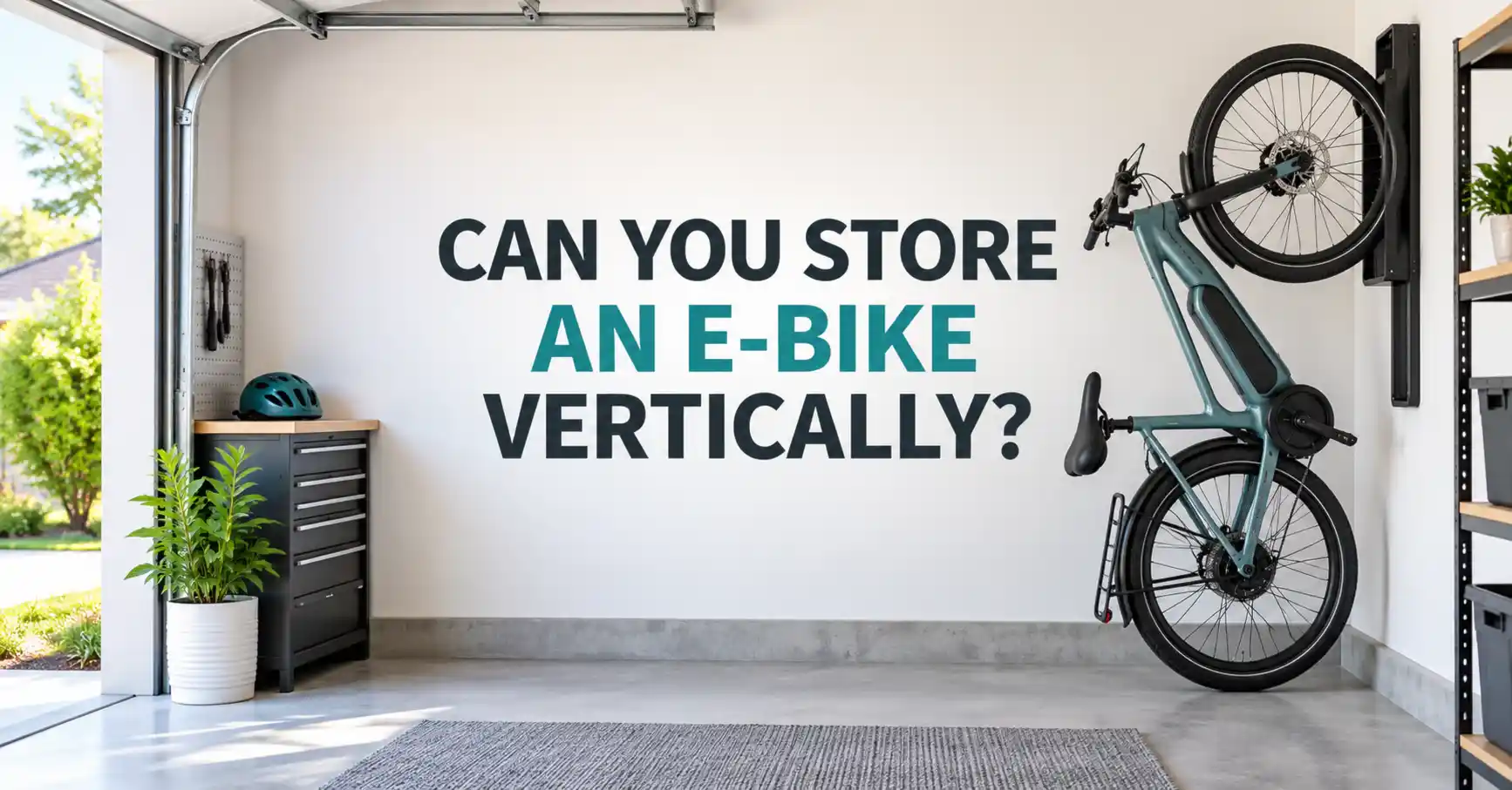 can you store an ebike vertically