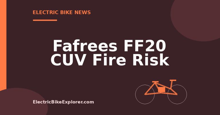 Graphic for Fafrees FF20 CUV e-bike fire risk safety report