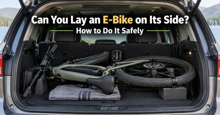lay ebike on its side