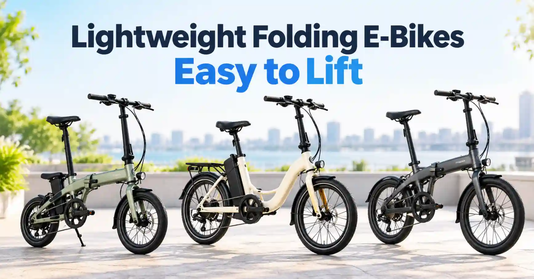 lightweight folding ebikes easy to lift