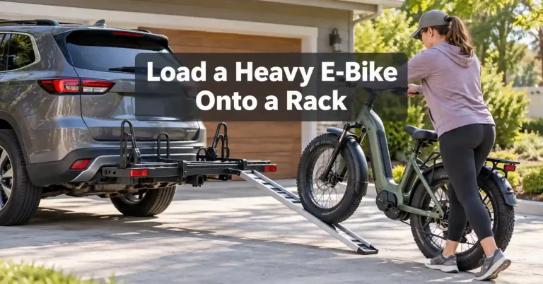 load heavy bike onto rack