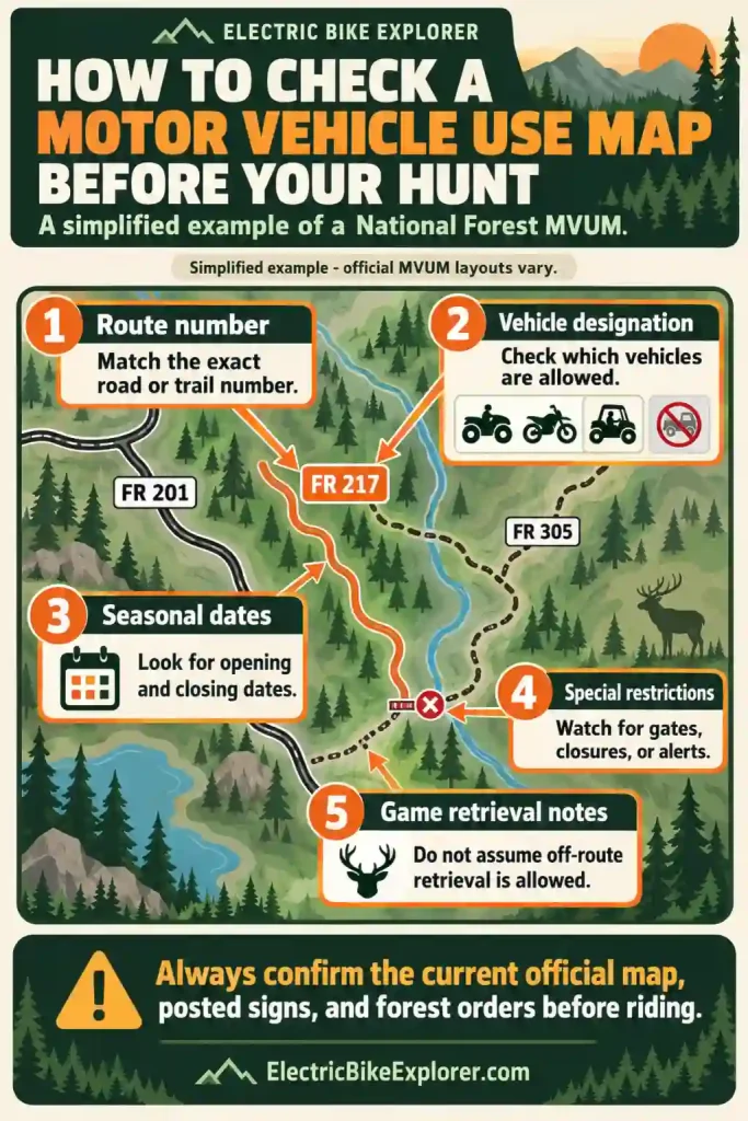 motor vehicle use map