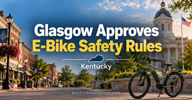 Glasgow, Kentucky, Approves E-Bike and E-Scooter Rules for Young Riders