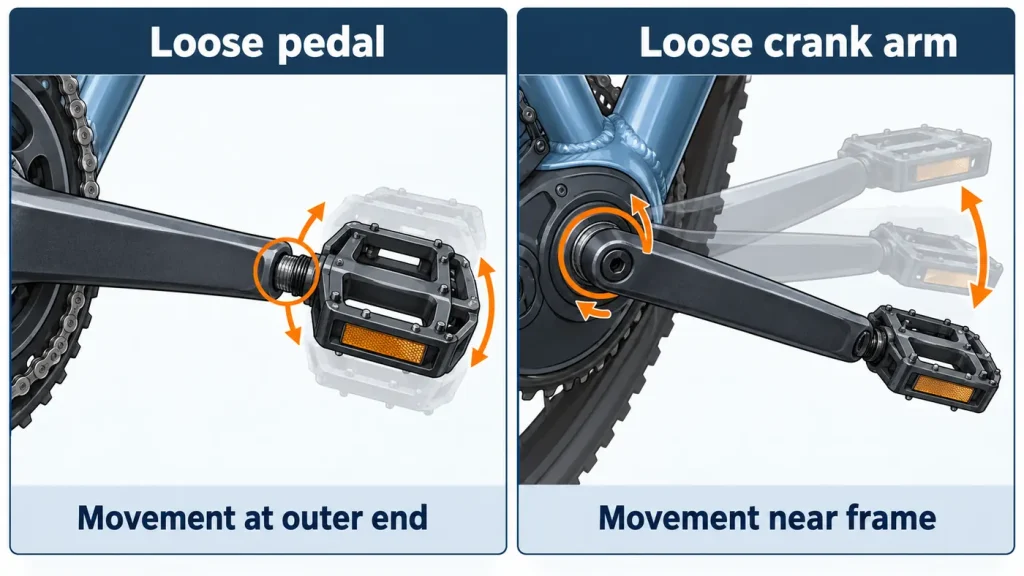loose ebike crank arm