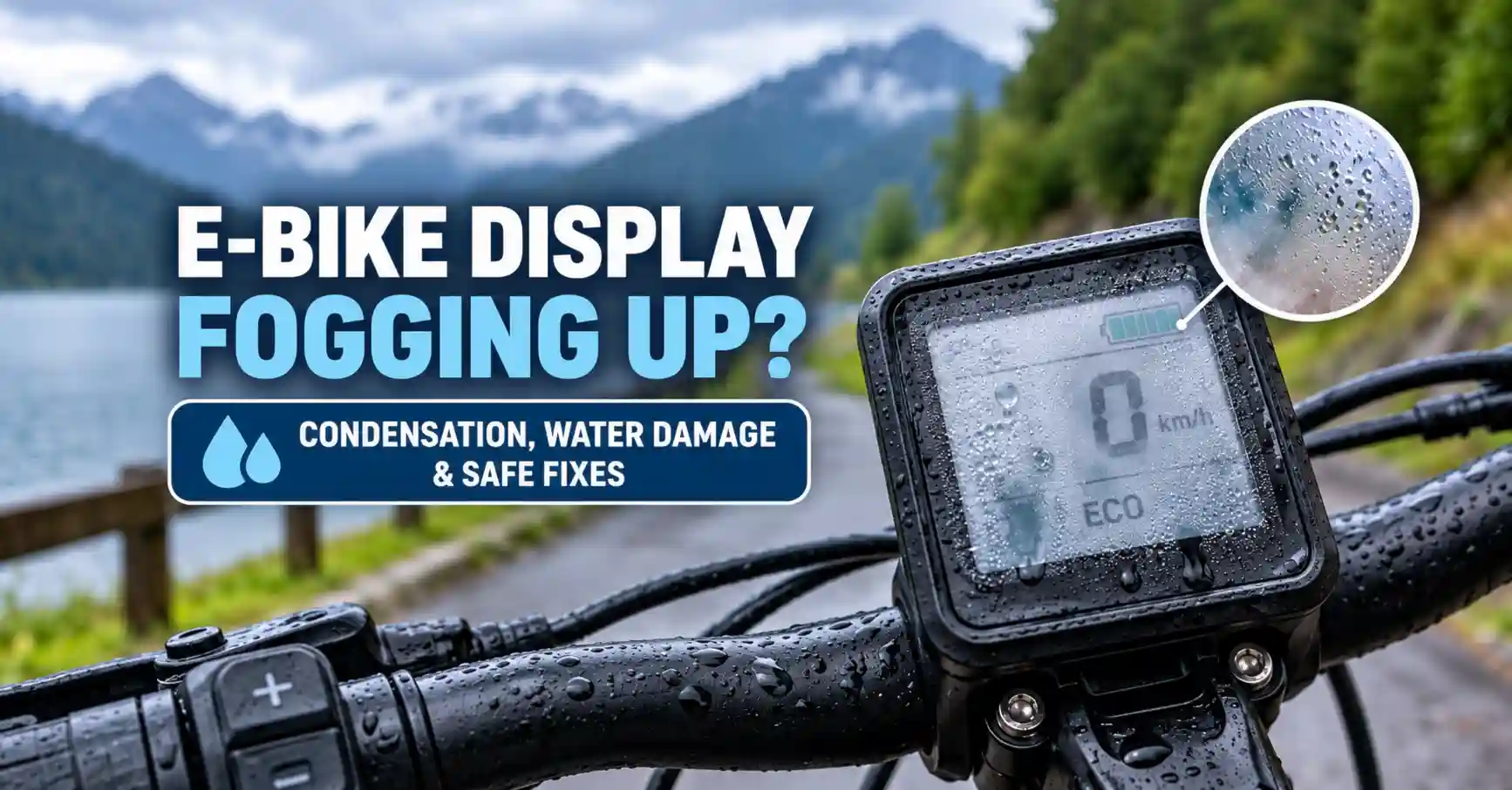 ebike display fogging up