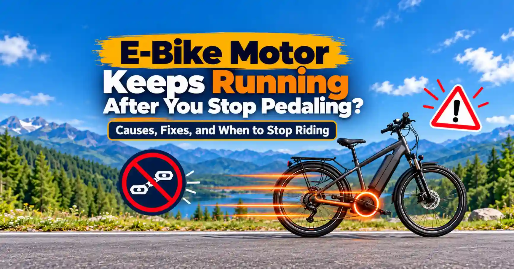 ebike motor keeps running after pedaling