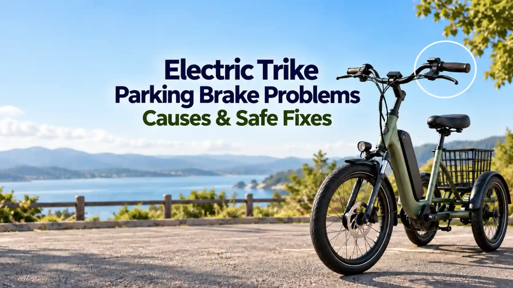 electric trike parking brake