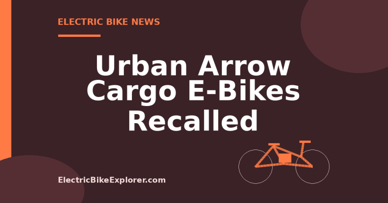Urban Arrow cargo e-bike recall over seat post fall hazard