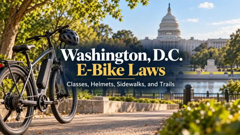 washington dc ebike laws