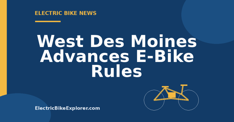 West Des Moines proposed e-bike and electric scooter ordinance after second-reading approval